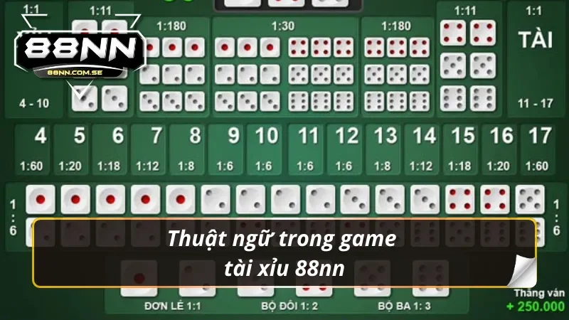 Thuật ngữ trong game tài xỉu 88nn